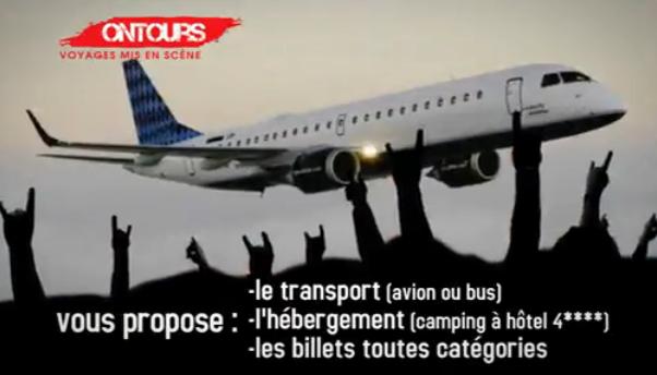 ontours avion on tours artistes concerts festivals europe