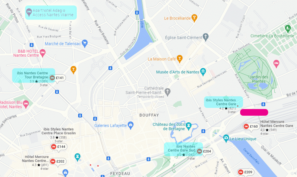 hotels maps nantes hellfest argon events ontours